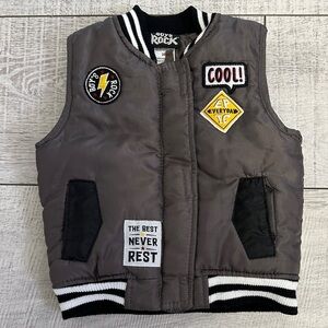 Boy Rock Gray Kids Vest